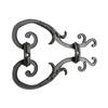 Garden fence ornaments aluminum steel wood frame with galvanized sheet fittings